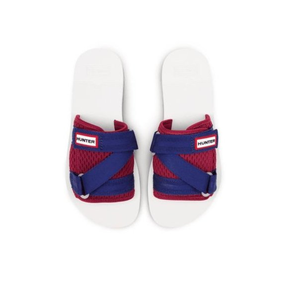 Hunter Flatform  Beach Sandals Slide Blue - Picture 1 of 7